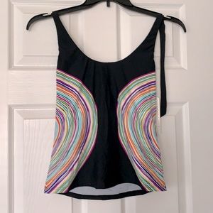 NWT Tankini top. Ties around the neck